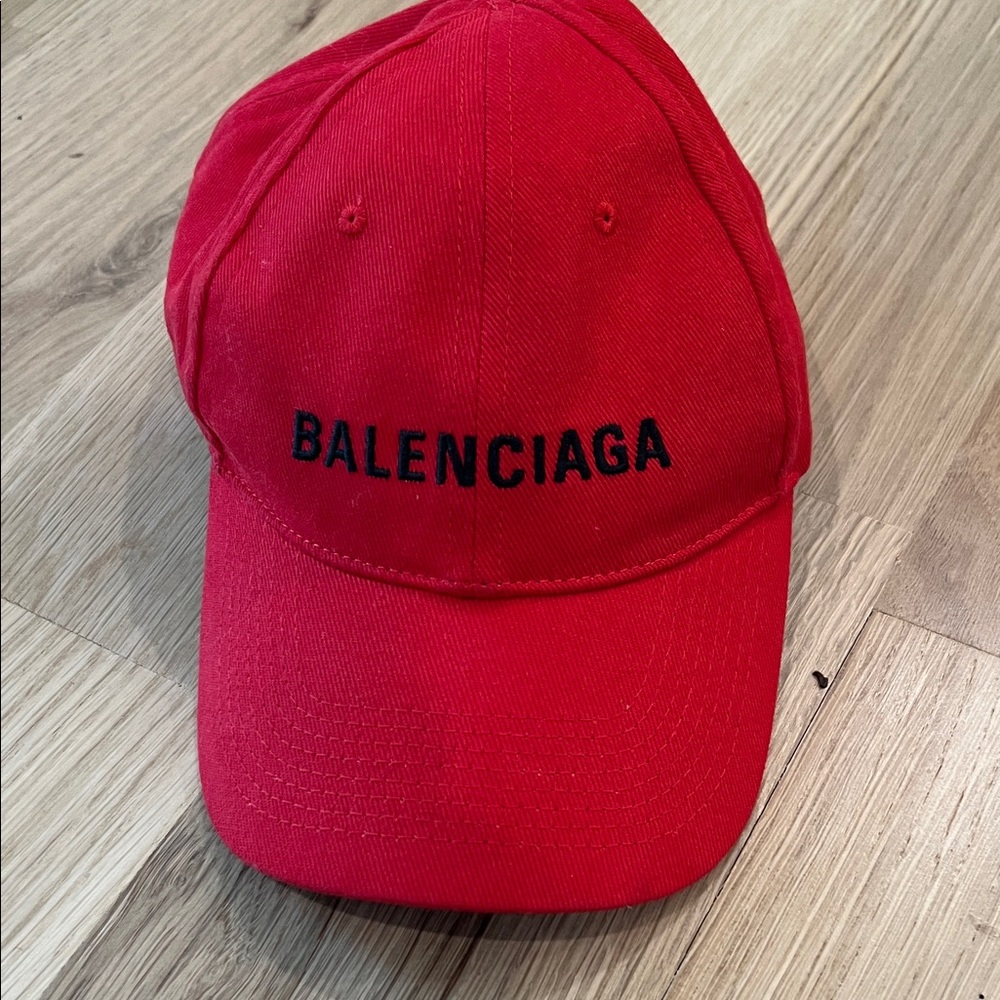 Balenciaga Vibrant Red Baseball Cap